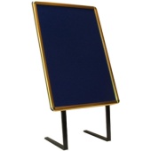 Poster Frames-Twin Leg - 00 x 600 poster size shown. Other sizes available - Gold or Silver with Black, Burgundy or Blue background. Frontrunner backing - Easily moved to maximize promotional effect.